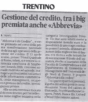La prima edizione degli StopSecret Awards, vede tra i vincitori Abbrevia S.r.l.!